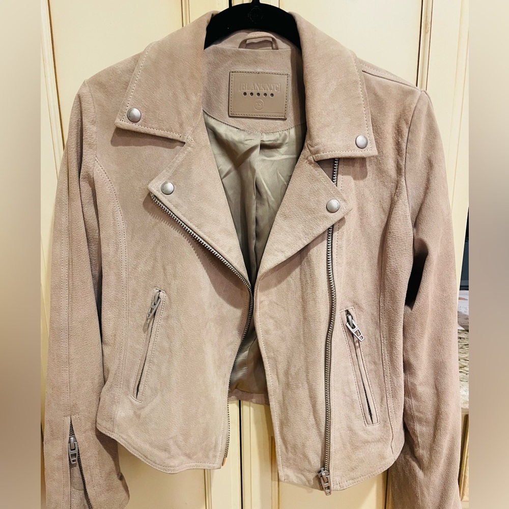 Blank NYC suede moto jacket